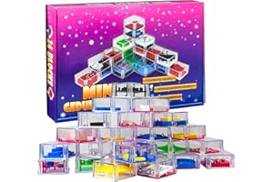 JOKILY 24 Stück Geduldsspiele Mini Denkspiel Lernspielzeug, Geduldsspiel Kinder Geschicklichkeitsspiel, Mini Denkspiel Knobelspiel, Geduld Spiel Mitgebsel, Geschicklichkeitsspiel für Kinder Erwachsene