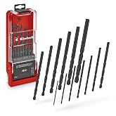 Orijinal Einhell 13 Par&ccedil;a HSS-R Metal Matkap Ucu Seti (HSS 4241 &Ccedil;elik, Siyah Oksitli Y&uuml;zey, 135&deg; U&ccedil; A&ccedil;ısı, Haddelenmiş Tip N 