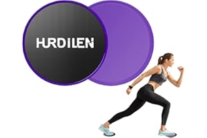 Hurdilen Core Sliders,Exercise Gliding Discs Dual Sided Use on Carpet and Hardwood Floors,Abdominal Exercise Equipment,Home Fitness Equipment,Perfect for Abdominal&Core Workouts