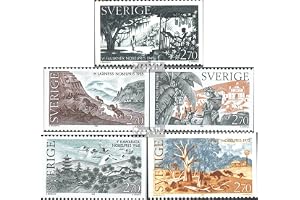 Prophila Collection Sverige 1364–1368 (komplett utgåva) postfrisch ** MNH 1985 litteratur nobelpristagare (frimärken för samlare) landskap