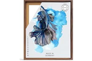 rahmengalerie24 Shadow Joint Frame 40 x 80 cm Walnut for Canvas Picture Frame Stretcher Frame for Canvases Made of Wood MDF