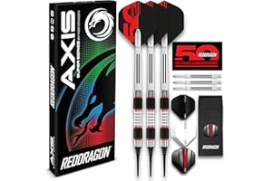 RED DRAGON Evo Softip 18 g Barrel Weight 20 g Full Weight Tungsten Darts Set with Flights, Shafts and Dart Case