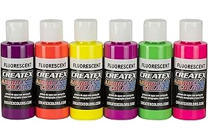 Createx Colors 5802-00 AB Airbrush Set, fluoreszierend