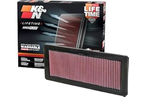 K&N Filtre à air de remplacement compatible avec Citroën C3/C4/C5 (aircross)/DS3/DS4/DS5/DS7/Mini Cooper/Opel Grandland X 1.6T/Peugeot 207/208/3008/308/5008/508/RCZ (33-2936)
