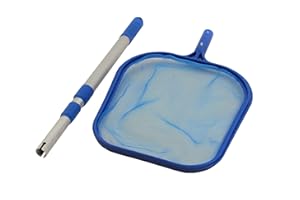 Paradies Pool Laubkescher mit Alu-Stange geteilt, Poolkescher für Whirlpools & Quick Up Pools, mit Teleskopstange, Poolreinigung Reinigung Pool Schwimmbecken