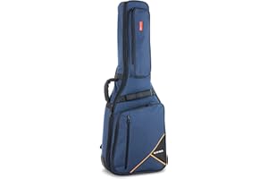 GEWA Gitarren Gig Bag Premium 20mm pour guitare classique 4/4 bleu (indéchirable et imperméable, Neck Protection System, sangles sac à dos de luxe, grand compartiment pour accessoires) 213101
