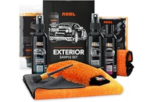 SHINY FREAKS ADBL Kit d'entretien automobile: Exterior Set - kit de nettoyage automobile pour l'entretien extérieur - entretien & vitrification pour la peinture et les jantes - kit de lavage automobile | 7-pcs