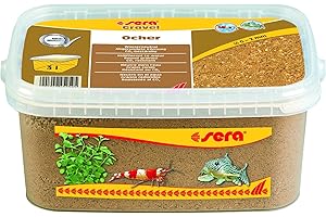 sera Gravel Ocher 0-2 mm 3000 ml – Grava Natural de Color Ocre (Ø 0 – 2 mm) para Todos los acuarios de Agua Dulce y Salada