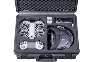 Lykus Titan N210 Waterproof Hard Case for DJI Neo 2 Motion Combo, Goggles N3/3, RC Motion 3, FPV Controller 3, Support up to 8 Batteries [CASE ONLY]