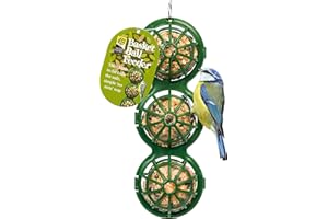 Fat Ball Feeder - Jacobi Jayne® Basketball™ Pack of Two Hanging Bird Feeder for Suet Balls for Wild Birds - Bird Feeders Hanging Station for High Energy Suet - Small Bird Feeders for Clinging Birds