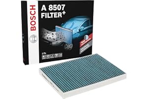 BOSCH AUTOMOTIVE Bosch A8507 - Filtre d'habitacle anti-odeurs et anti-bactérien Filter+ - filtre à poussière et à Pollen