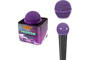 MICROPHONE DUDE Purple Replacement Steel Mesh Grille Heads For Shure SM58, BETA 58, Dynamic Microphones - Includes Protective Storage Tin Case