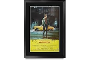 HWC Trading Taxi Driver Robert De Niro, Jodie Foster Geschenke Geducktes Signiertes Autogramm Foto für Fans von Film Memorabilien - A3 Gerahmt
