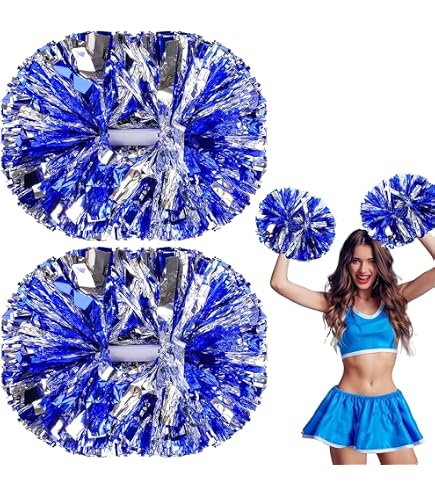 1 Paar Cheerleader Pom Poms Tanzwedel Puschel Tanzpuschel Wedel Pompoms in gold NEU Küche, Haushalt & Wohnen