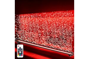 GOESWELL Aquarium LED Lampe RGB Beleuchtung: Wasserdicht mit Blasenfunktion und Fernbedienung für gleichmäßige Aquarienbeleuchtung mit individueller Steuerung (76CM)