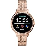 Fossil Damen Smartwatch 5 Generation + 5E. Wear OS by Google mit Lautsprecher, Herzfrequenzmesser, NFC und Smartphone Benachr