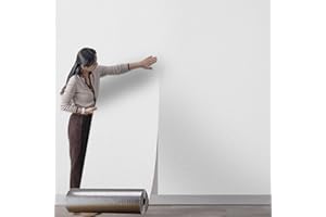 Anttyscar 6Roll Self Adhesive Thermal Insulation Wallpaper - White Textured, 3mm Thick Wall Insulation Panels Thermal Wallpaper Stickers for Living Rooms - Thermal Wallpapers for Cold Walls