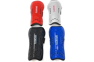 ROOK STORES Rooks age 3-5 years old Kids Shin Guards,Child Soccer Shin Pad,Perforated Breathable Soccer Shin Guards Board, for Boys And Girls Football Games Leg Calf Protective Gear Black Blue Red White (White)