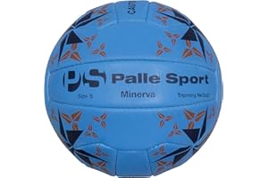 Palle Sport - Minerva Pass Developer Netball - Weighted Netball, Created to Improve Passing Accuracy - Size 5 (1kg) - Colour Azzurri Blue