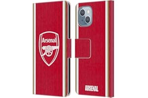 Head Case Designs Officially Licensed Arsenal FC Home 2023/24 Crest Kit Leather Book Wallet Case Cover Compatible With Apple iPhone 14