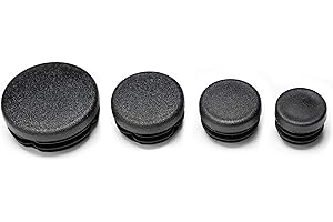 Enkotrade Lot de 21 bouchons à ailettes ronds avec un diamètre de 28 mm, bouchons de tuyau, bouchons en polyéthylène de haute qualité, bouchons d'extrémité, capuchons