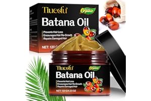 CCKULOOB Batana Hair Oil, olej Batana do włosów tłoczony na zimno, 100% naturalny olej Batana do wzrostu włosów, zapobiega wypadaniu włosów, usuwa rozdwajające się końcówki i zwiększa połysk, 120g