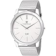 TIMEWEAR Men's Analog Two Hands Stainless Chain Slim Watch [Silver]