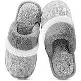 GOEWY Slippers for Women Winter &ndash; Warm House Slippers with Contrast Colour Design, Non-Slip Memory Foam Sole &ndash; Ideal for Wome
