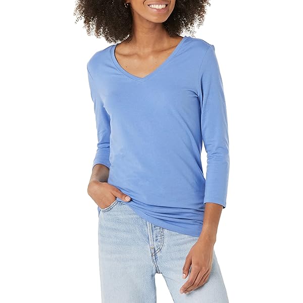 dames T-shirt slim fit o-hals zand