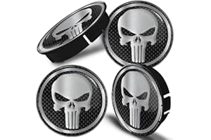 SkinoEu 4 x 60mm Silikon Nabenkappen Kappen Silber Totenkopf Totenschädel Skull Felgendeckel Radkappen Radnabendeckel Nabendeckel Auto Tuning C 2