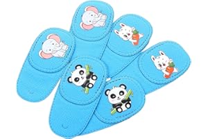 Healvian 6 Pièces Lunettes Pansements Oculaires Simple Patch Oculaire Droit Paresseux Patch Oculaire Mignon Motif Animal Oeil Verre Couverture Patch pour Enfants Amblyopie Strabisme