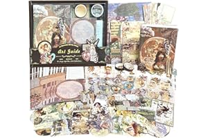 BOOMTECK 232PCS Vintage Scrapbooking Kit Completo Bullet Journal Set di Accessori per Scrapbook Journaling Carta Scrapbooking Adesivi Decorativi con Taccuino A6, Regalo fai da te per Ragazze Donne (Marrone)