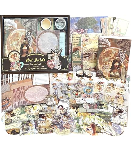 Autocollants Vintage Pour Scrapbooking, 50 Feuilles D