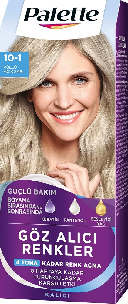 Palette Göz Alıcı Renkler 10-1 Küllü Açık Sarı