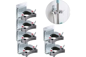 MaoXinTek Porte Balai Adhesive Balai Crochet Mur Monté Mop et Suppor Pour Placard Râteaux Jardin Rangement De Garage 6 pièces