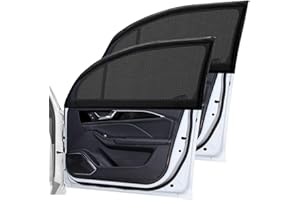 Zueyen Set of 2 Side Windows – Sun Visor – Children's Adult Mosquito Net Mesh Uv Universal Sun Protection (Sedan – Rear Side Window, 51 x 54 cm/20 x 21.25 inches)