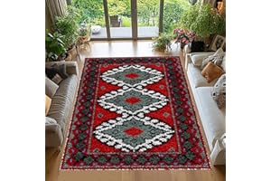 Tehocwiz Knüpfteppich Zum Selber Knüpfen 75 x110 cm Knüpfhaken-Sets für Anfänger, Tapisserie Teppich Knüpf-Sets Knüpfsets Latch Hook Kit Selbst Knüpfen Set für Erwachsene