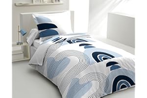 Home Linge Passion Bettbezug, 2-teilig, 100% Baumwolle, 57 Fäden/cm², 140 x 200 cm, Lonsdale, Blau