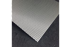 Perforerad plåt, rostfritt stål, RV3-5 V2A K240, 1,0 mm, individuellt snitt anpassat till mått, nyhet, billig (500 x 125 mm)