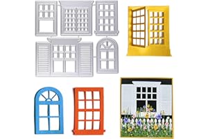 OOTSR 5 Metal Troqueles para áLbumes de Recortes, Carpetas para Plantillas de Relieve, Marco de Ventana para Hacer Tarjetas, áLbumes de Recortes, Tarjetas de Papel, Manualidades Decoración