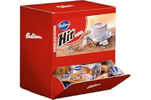‎BAHLSEN BAHLSEN Hit Minis 975 g- Thekenaufsteller mit ca. 150 Portionspackungen, Mini-Doppelkekse mit leckerer Kakaocremefüllung, ideal zum Kaffee, Schokokeks