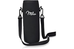 Milu Borsa in neoprene per piatto in acciaio inox, 350 ml, 500 ml, 750 ml, 1000 ml, ricambio – borsa termica per il viaggio – con tracolla