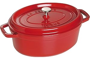 STAUB Gusseisen Bräter/Cocotte, Oval 29 cm, 4,25 L, Kirschrot