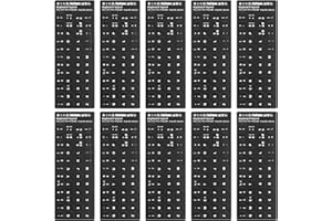 OSALADI 10Pcs Tastiera Italiana Adesivi Posizione del Dito Adesivi per Tastiera Etichette Decalcomanie Sfondo per Il Computer Portatile Desktop E Notebook