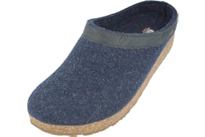 HAFLINGER Damen Pantoffel Hausschuh Grizzly Torben Wollfilz 713001