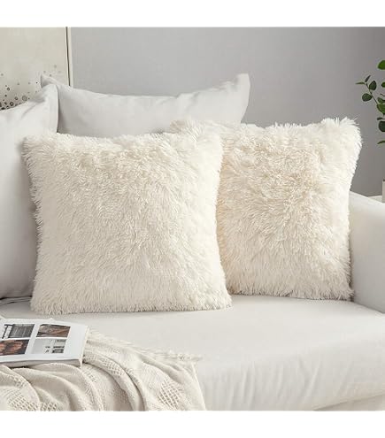 2 Federe Per Cuscini 45x45 Cm Con Motivo Floreale Ad Acquerello – Peluche Corto Morbido, Cerniera Invisibile, Ideali Per Divano