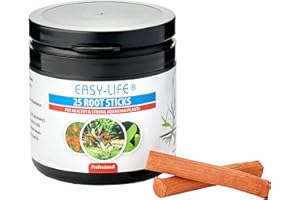 Easy Life Pack de 25 Root Sticks - Bâtonnets des racines pour les plantes d'aquarium (Cryptocorynes, Echinodorus et Lotus)