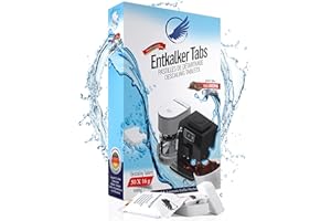 MEHRZAD Tabletki odkamieniające do ekspresów do kawy i ekspresów do kawy - XL 50 tabletek - kompatybilne z Jura,Siemens EQ-Series, Bosch, Miele, Melitta, Krups, Tassimo i wiele innych. "Made in Germany"