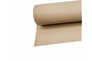 Surriba Simili Cuir Autocollant, Ruban Adhésif Cuir Réparation, Cuir Voiture Reparation Griffure Cuir Bricolage 10 * 150cm Beige Abricot