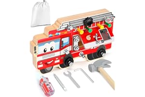 Gontence Montessori Toys for 3 Year Olds - Montessori Screwdriver Board - Wooden Toys for 4 Year Old Boys Girls - Kids Toys Age 5 6 - Fine Motor Skills